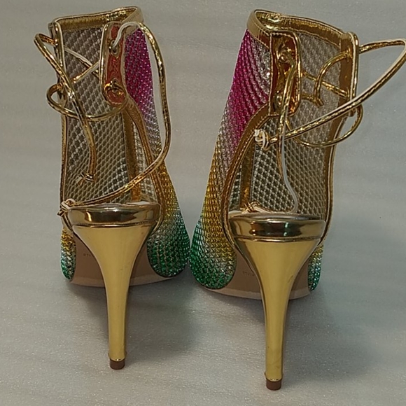 Liliana Gardena gold heels size 6 - Picture 5 of 14